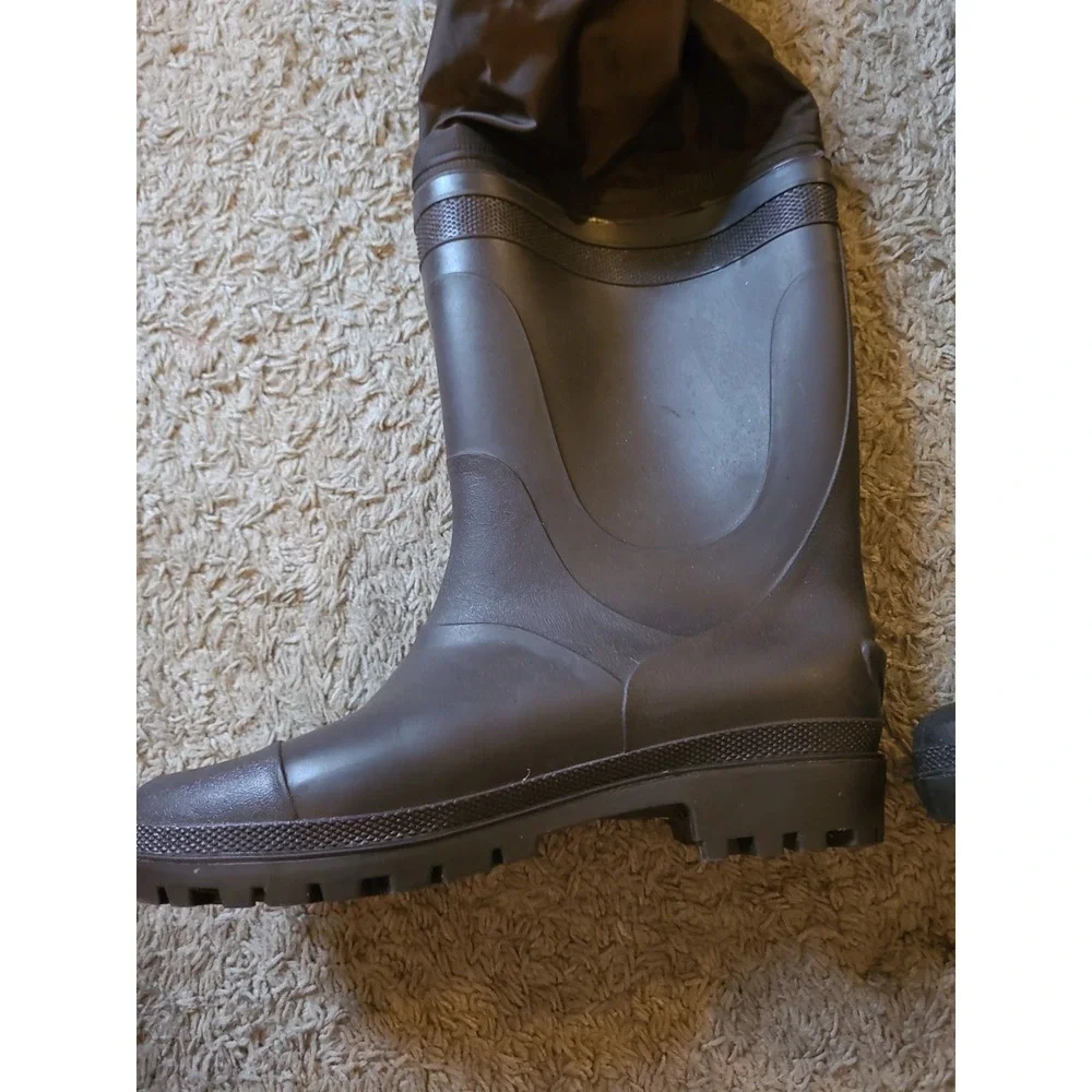 Field & Stream Bootfoot Chest Waders Mens 10 Brown Nylon